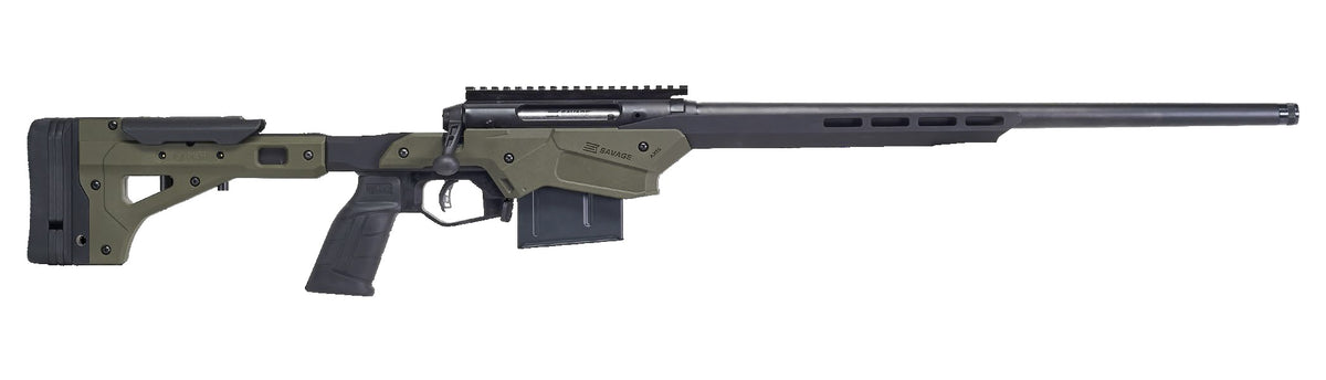 Savage Axis II Precision 6.5 Creedmoor 22" Rifle - MDT Chassis OD Green