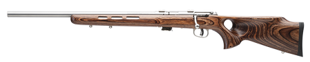 Savage Arms 25795 Mark II BTV Full Size 22 LR 5+1 21" Satin Heavy Button Rifled Barrel, Satin Drilled & Tapped Stainless Steel Receiver, Satin Brown Thumbhole Laminate Stock, Left Hand