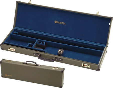 Beretta Over/Under Shotgun Luggage Case Canvas and Leather Loden