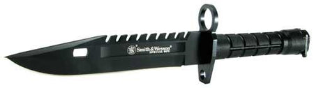 Smith & Wesson Special Ops M-9 Fixed Blade Bayonet Knife 7.8" Black
