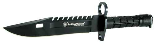 Smith & Wesson Special Ops M-9 Fixed Blade Bayonet Knife 7.8" Black