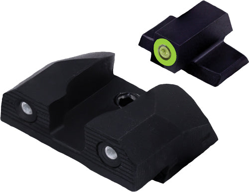 XS R3D 2.0 Green Tritium Std Height Night Sight Set - S&W Bodyguard 2.0