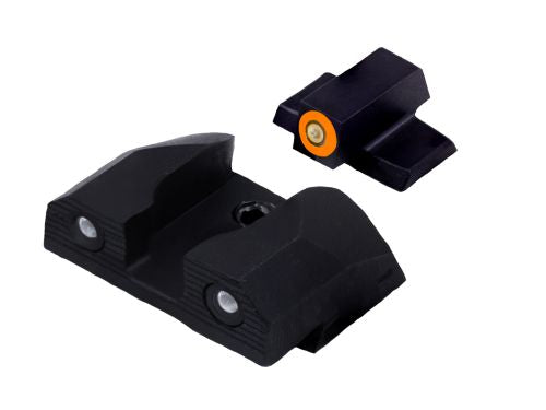 XS R3D 2.0 Orange Tritium Std Height Night Sight Set - S&W Bodyguard 2.0