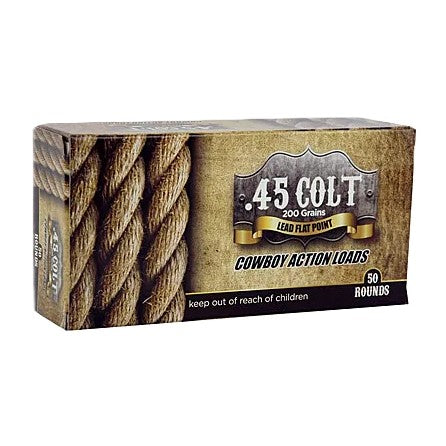 American Cowboy .45 Long Colt Handgun Ammo Handgun Lead Flat Nose Solid 200 grain 