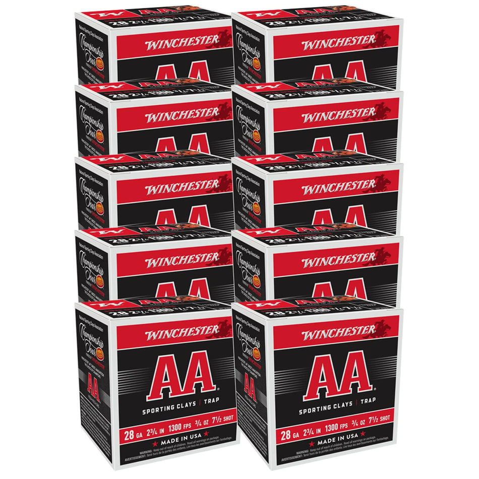 Winchester 28 Gauge AASC287 3/4oz 7.5 Shot 1300 FPS