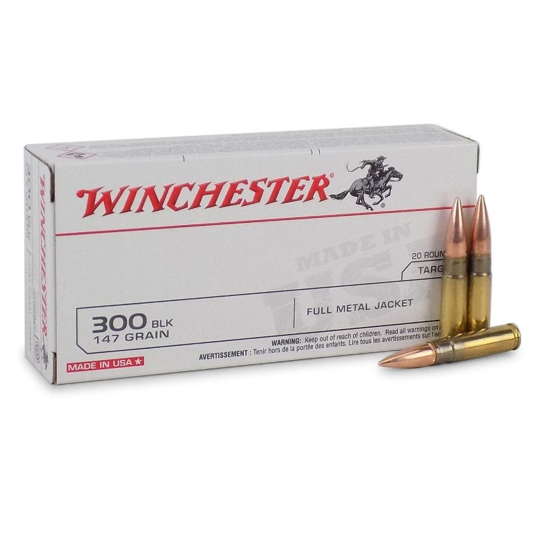 Winchester .300 AAC Blackout USA300B147 USA Full Metal Jacket Open Tip 147 Grain