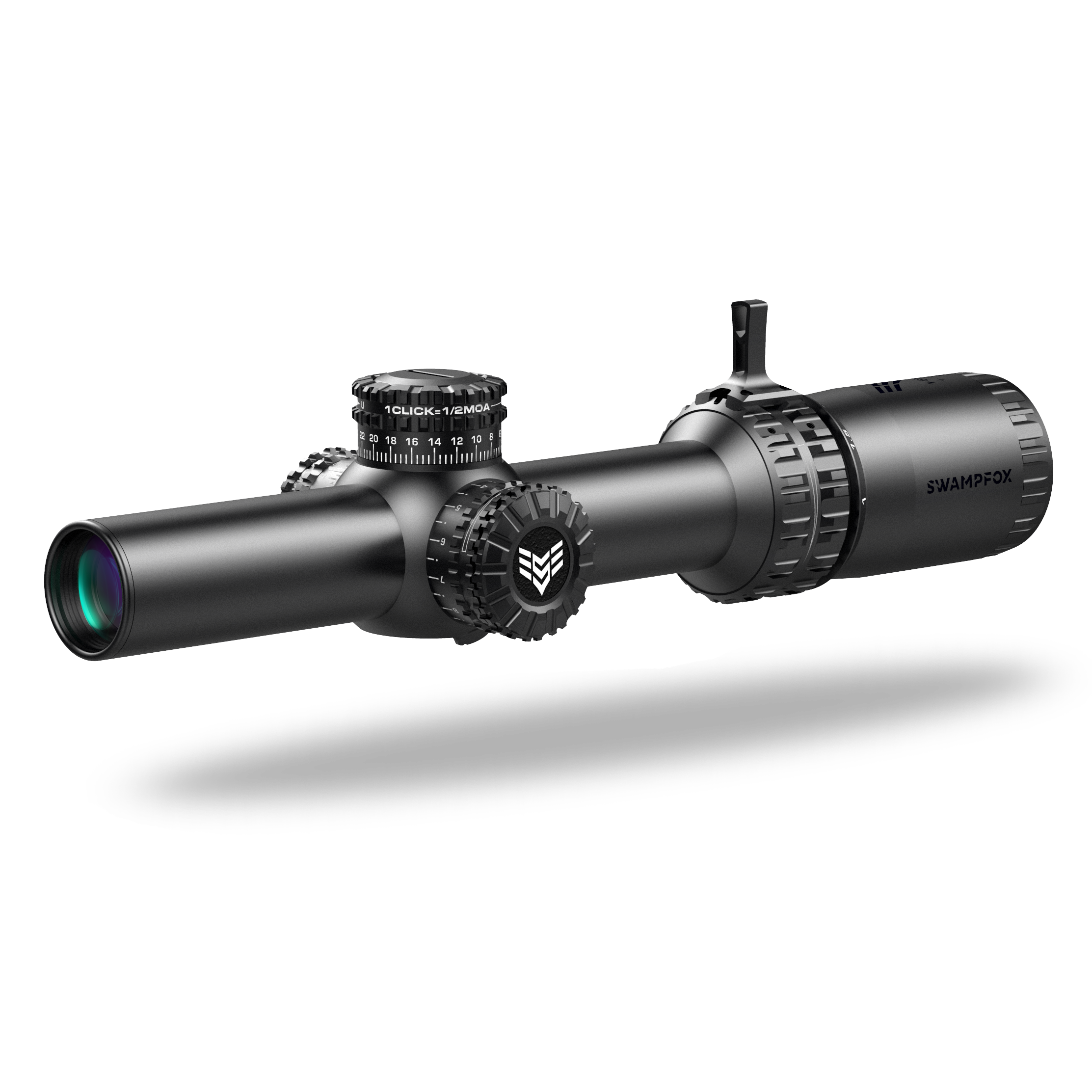 Swampfox Optics Arrowhead 1-8x24mm Illuminated Guerrilla Dot BDC Reticle Rifle Scope