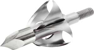 Flying Arrow Toxic 100 Grain Broadhead 7/8 Inch Cut Silver 3/Pack