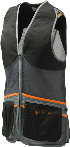 Beretta Medium Full Mesh Vest with Padded Shooting Patches Black/Grey