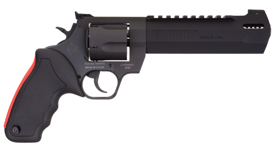 Taurus 2357061RH Raging Hunter 357 Mag 7rd 6.75" Matte Black Oxide Steel Black Rubber with Integrated Red Cushion Insert Grip