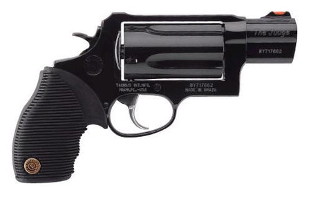 Taurus 2441031TC Judge Public Defender Small Frame 45 Colt (LC) 410 Bore 5rd 2" Matte Black Oxide Steel Barrel, Cylinder & Frame, Black Ribber Grip, Transfer Bar Safety, Exposed Hammer