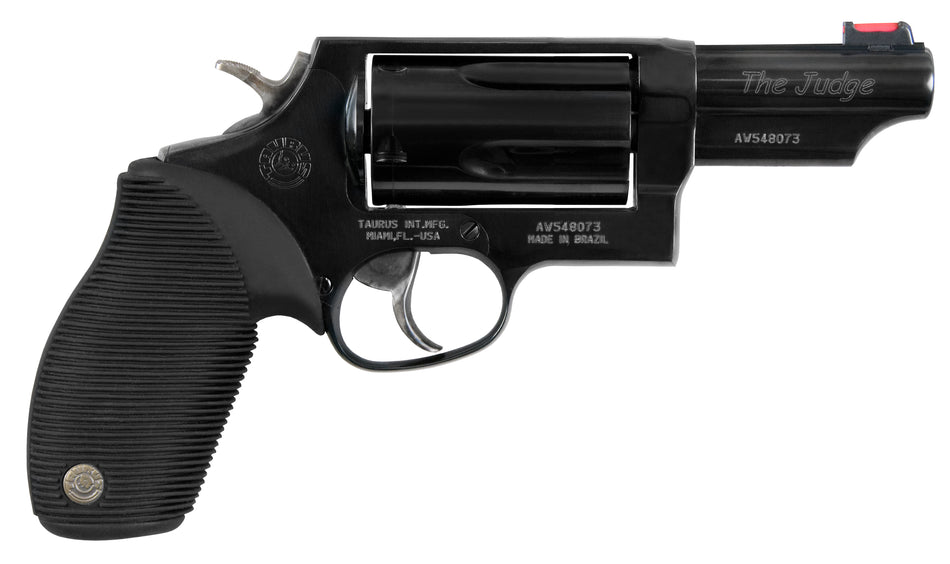 Taurus Judge Compact .45 Colt/.410 Bore 5-Shot 3" Matte Black Revolver with Rubber Grip