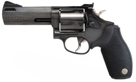 Taurus Tracker 44 Medium .44 Rem Mag 5-Shot 4" Ported Barrel, Matte Black Oxide Finish, Rubber Grip