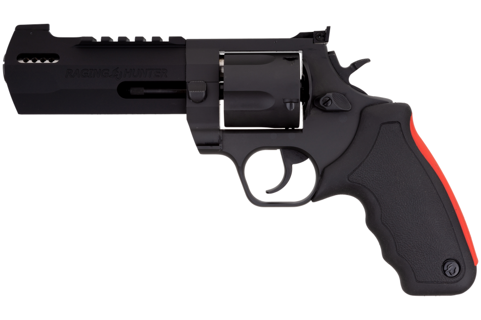 Taurus Raging Hunter .454 Casull 5rd 5.12" Revolver - Matte Black Oxide Steel, Rubber Insert Grip