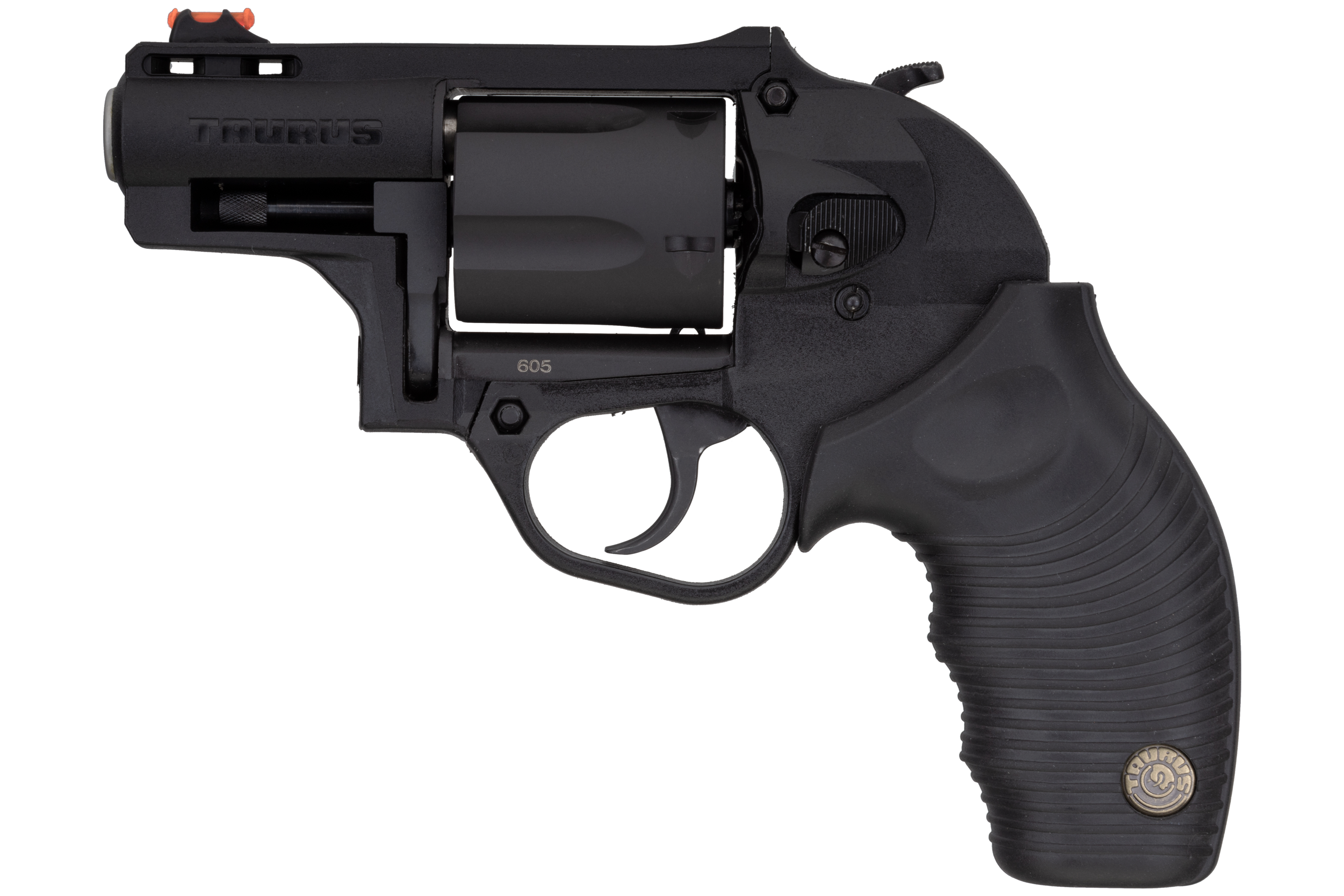 Taurus 2605021PLY 605 Poly Protector 38 Special +P or 357 Mag 5 Shot 2" Black Finish Barrel, Matte Black Oxide Finish Cylinder, Black Finish Polymer Frame & Black Ridged Rubber Grip