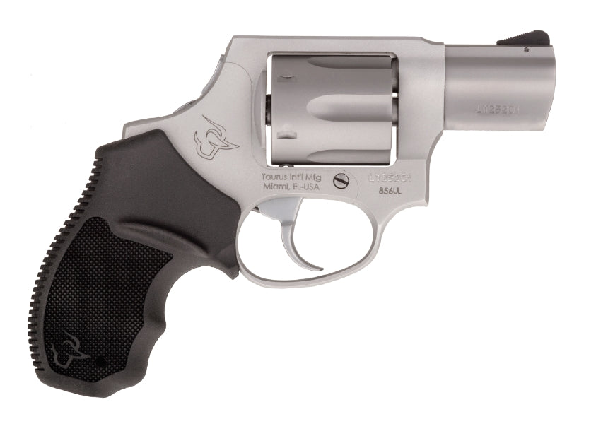 Taurus 856 Ultra-Lite .38 Special +P 6-Shot 2" Revolver - Matte Stainless, Concealed Hammer