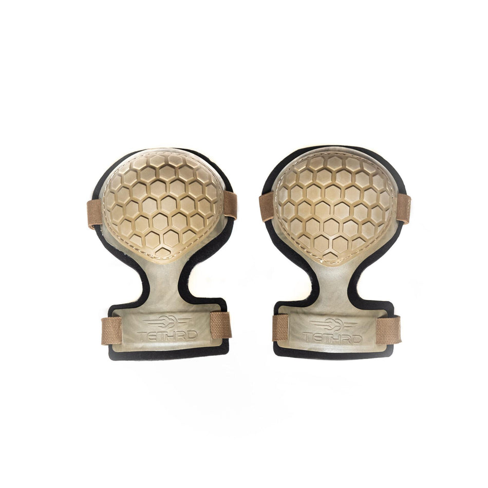 Tethrd Knee Pads for Saddle Hunting Tan