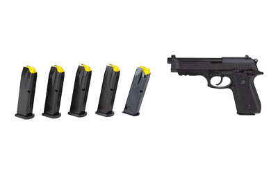 Taurus PT92 9mm 5" 18-Round Pistol Bundle - Black Finish w/Extra Magazines