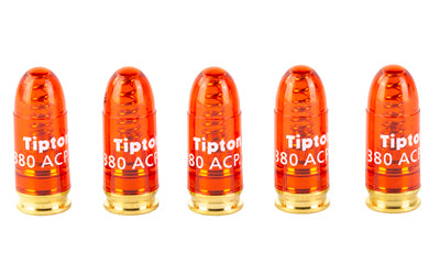 Tipton .380 ACP Translucent Red Snap Caps, 5-Pack 337377