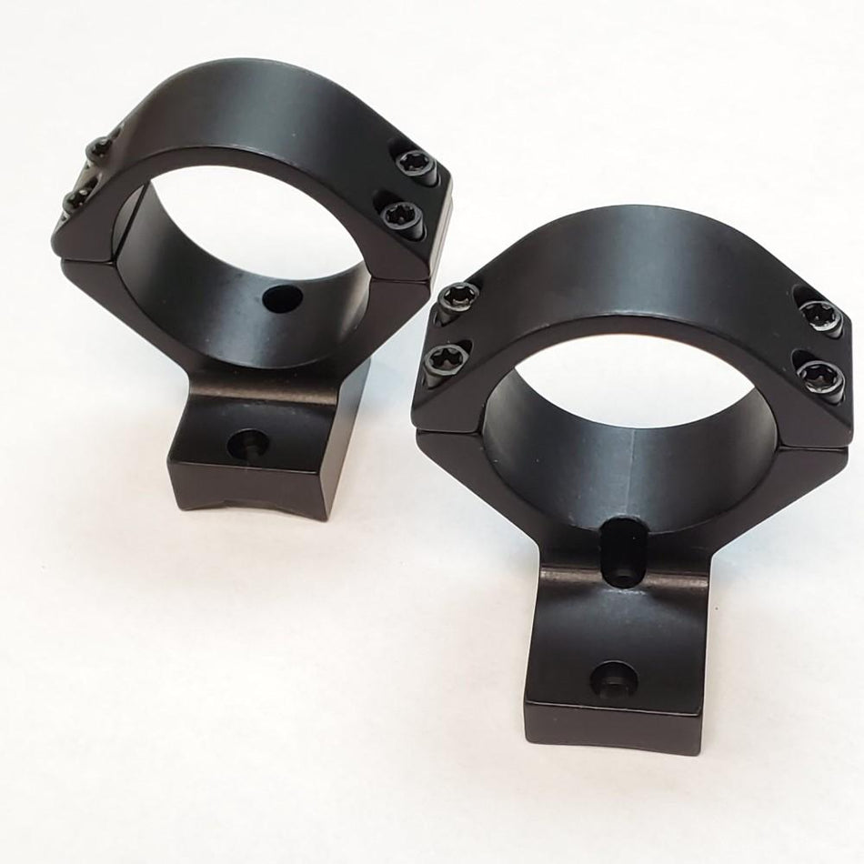 Talley CZ 600 1-Inch High Extended Black Integrated Scope Mounts 2/ct