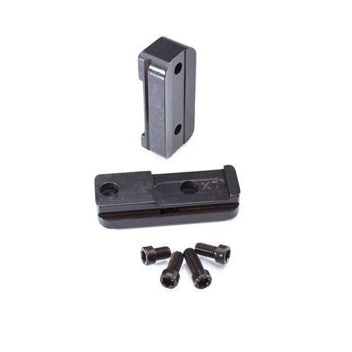 Talley Stainless Steel Optic Mounting Base for Kimber 84M - Black Finish