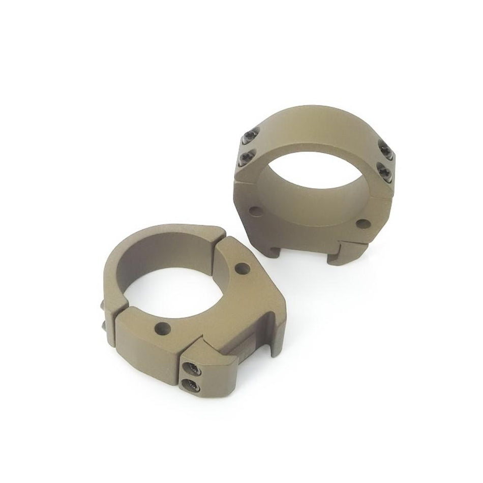 Talley TMS 34mm Low Burnt Bronze Picatinny Scope Rings