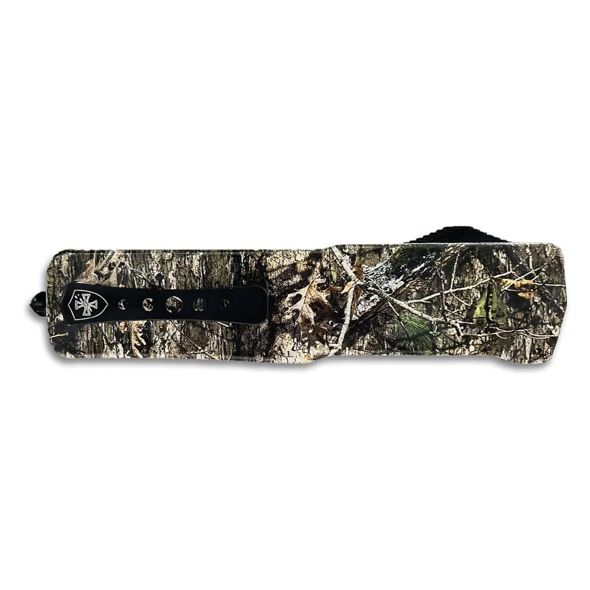 Templar Knife Premium Large Drop Point Black D2 Mossy Oak Country DNA Pattern
