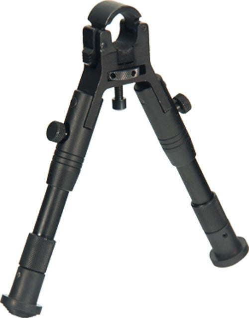 UTG Steel Clamp-On Bipod 6.2 to 6.7 Inch Center Height w/ Rubber Feet