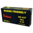 Tulammo .380 ACP/Auto Handgun Ammo Steel Full Metal Jacket FMJ 95 grain 