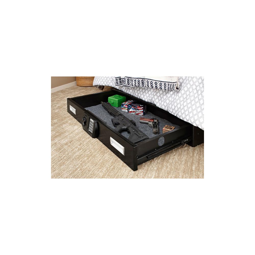 SnapSafe Medium Under Bed Safe 26x20x5 Inch with Key Backup