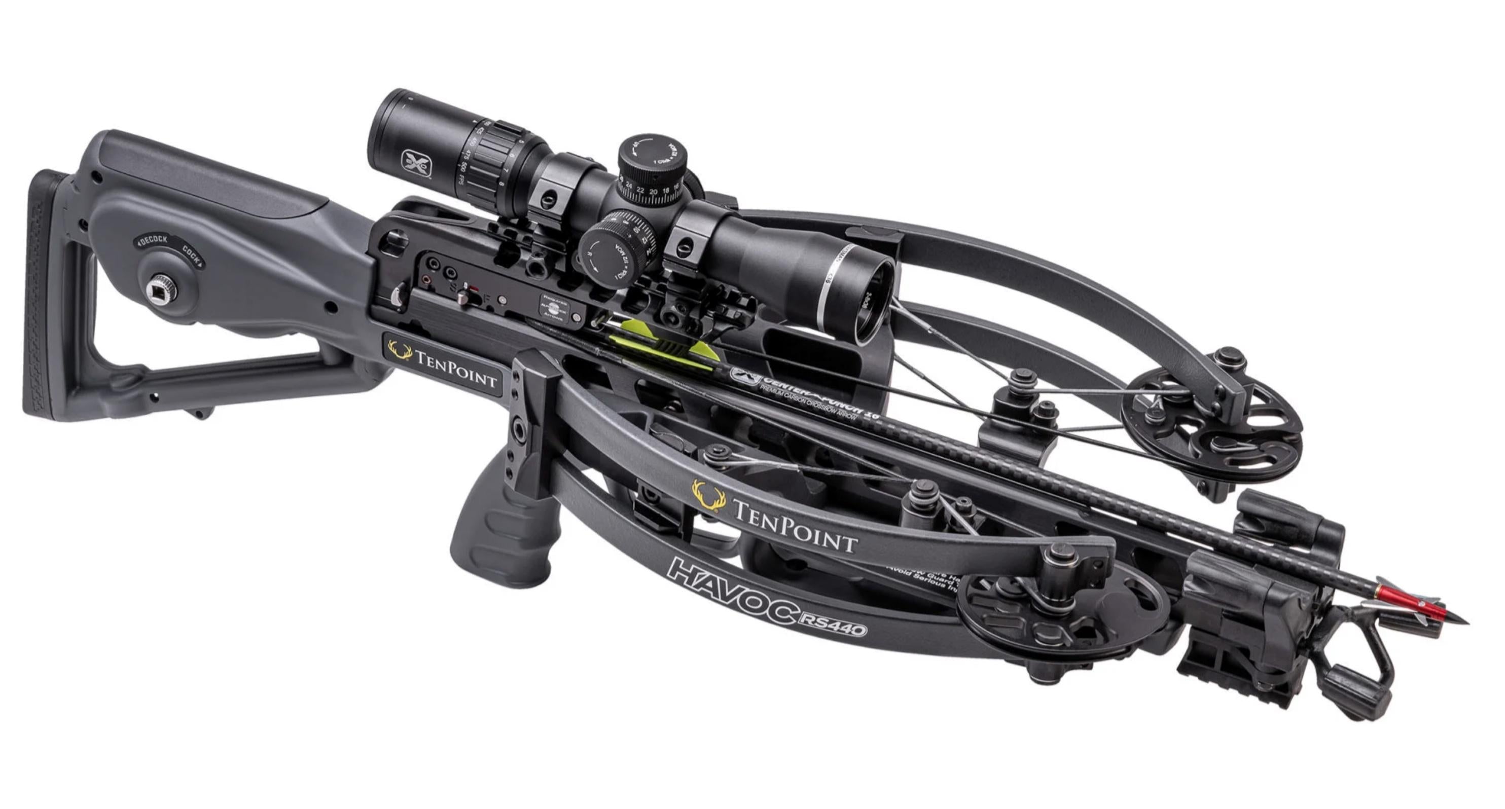 Ten Point Havoc RS440 Crossbow with ACUslide and EVO-X Elite Scope in Graphite
