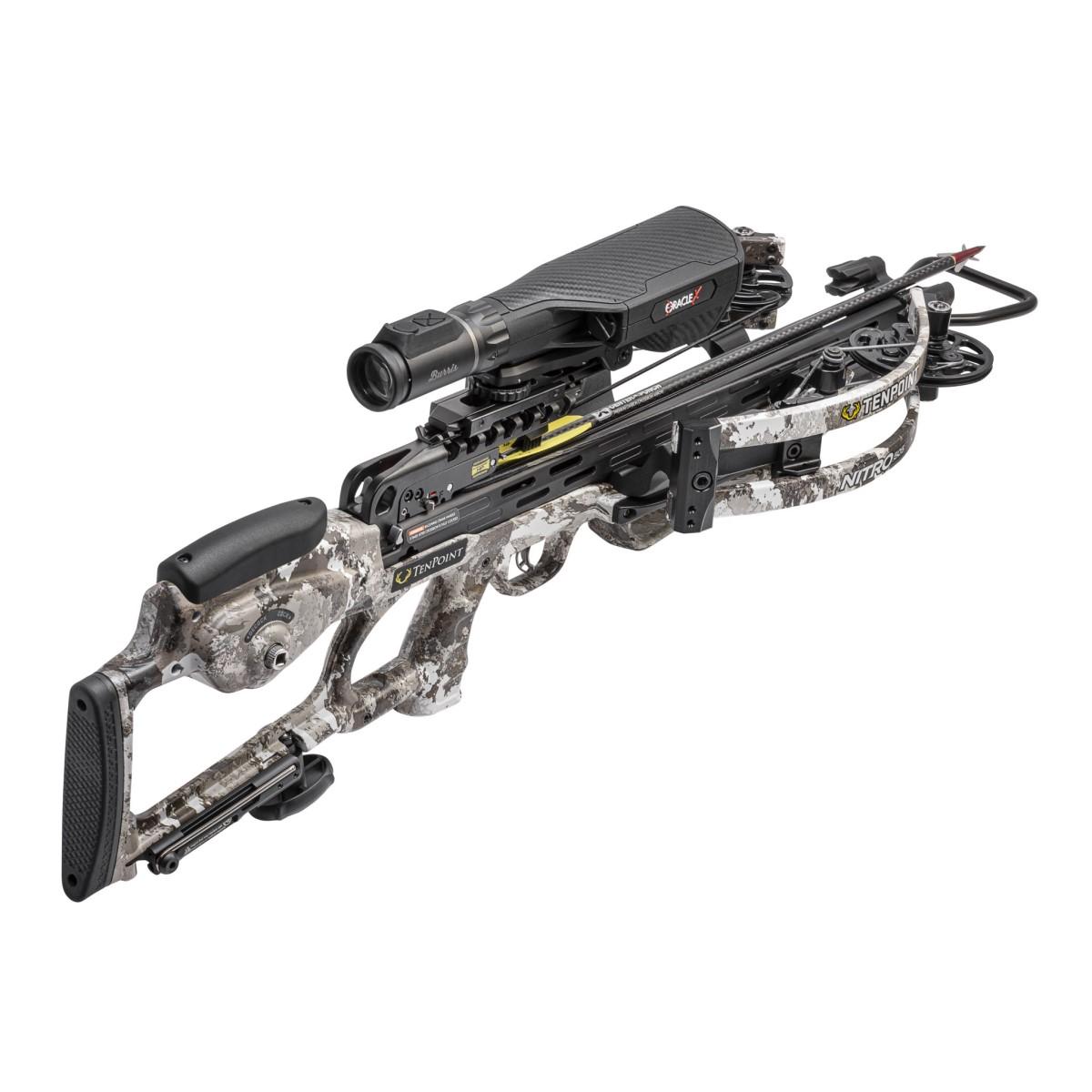 TenPoint Nitro 505 ACUslide Crossbow Package with Burris Oracle X Rangefinding Scope Camo