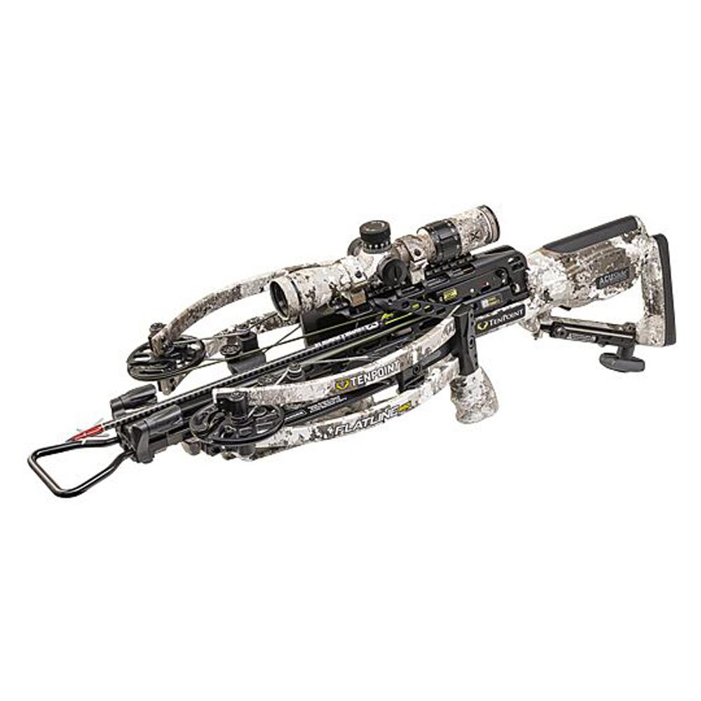TenPoint Flatline 460 Compact Crossbow ACUslide 460 FPS EVO-X Marksman Elite Scope