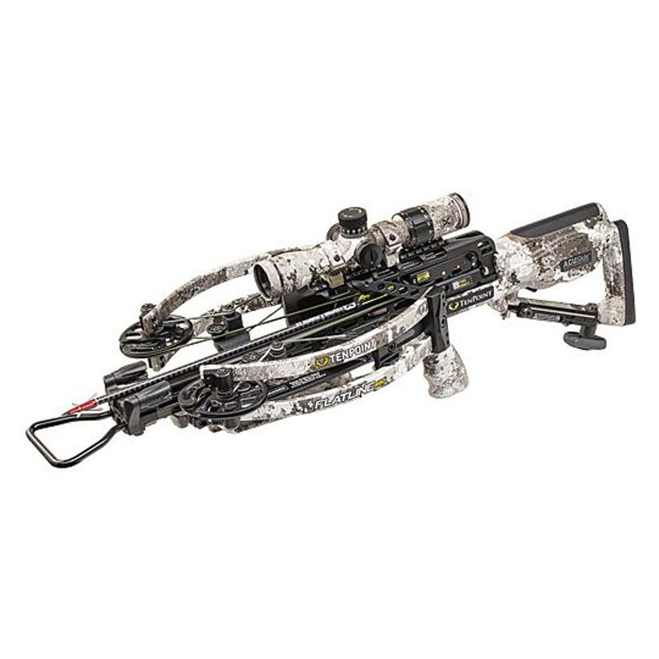 TenPoint Flatline 460 Compact Crossbow ACUslide 460 FPS EVO-X Marksman Elite Scope