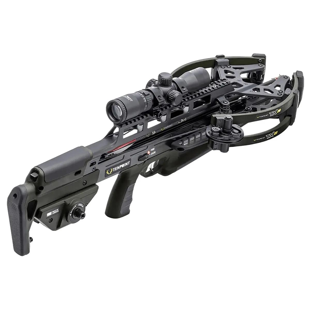 Tenpoint TRX 26 Compact Reverse Draw Crossbow with ACUslide MAXX Black
