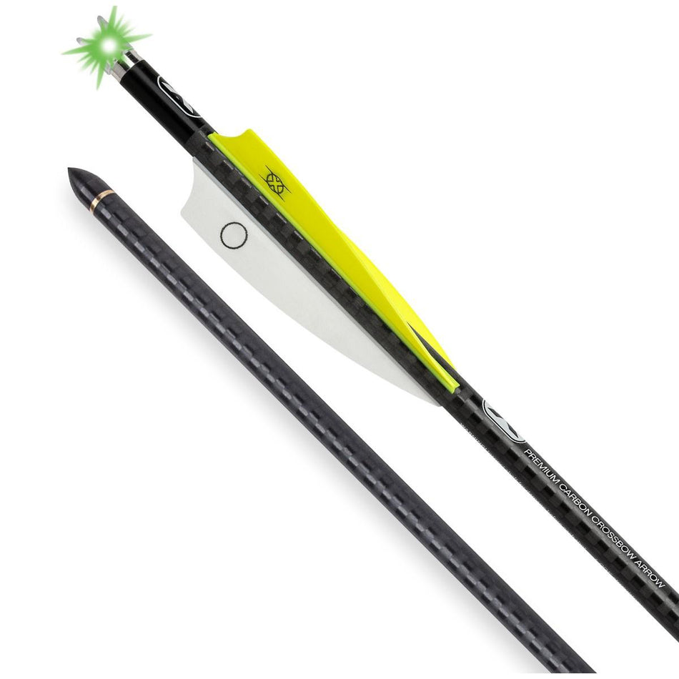 TenPoint EVO-X CenterPunch Alpha-Blaze Lighted Nock Carbon Arrows 16 Inch 3-Pack