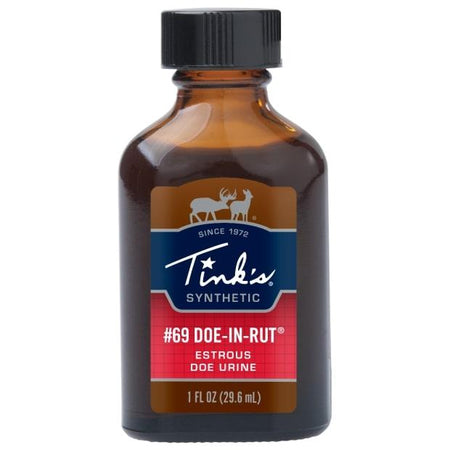 Tinks Synthetic #69 Doe-In-Rut Buck Attractant Lure 1 oz Glass Bottle