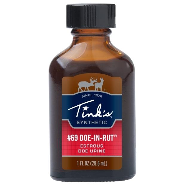 Tinks Synthetic #69 Doe-In-Rut Buck Attractant Lure 1 oz Glass Bottle