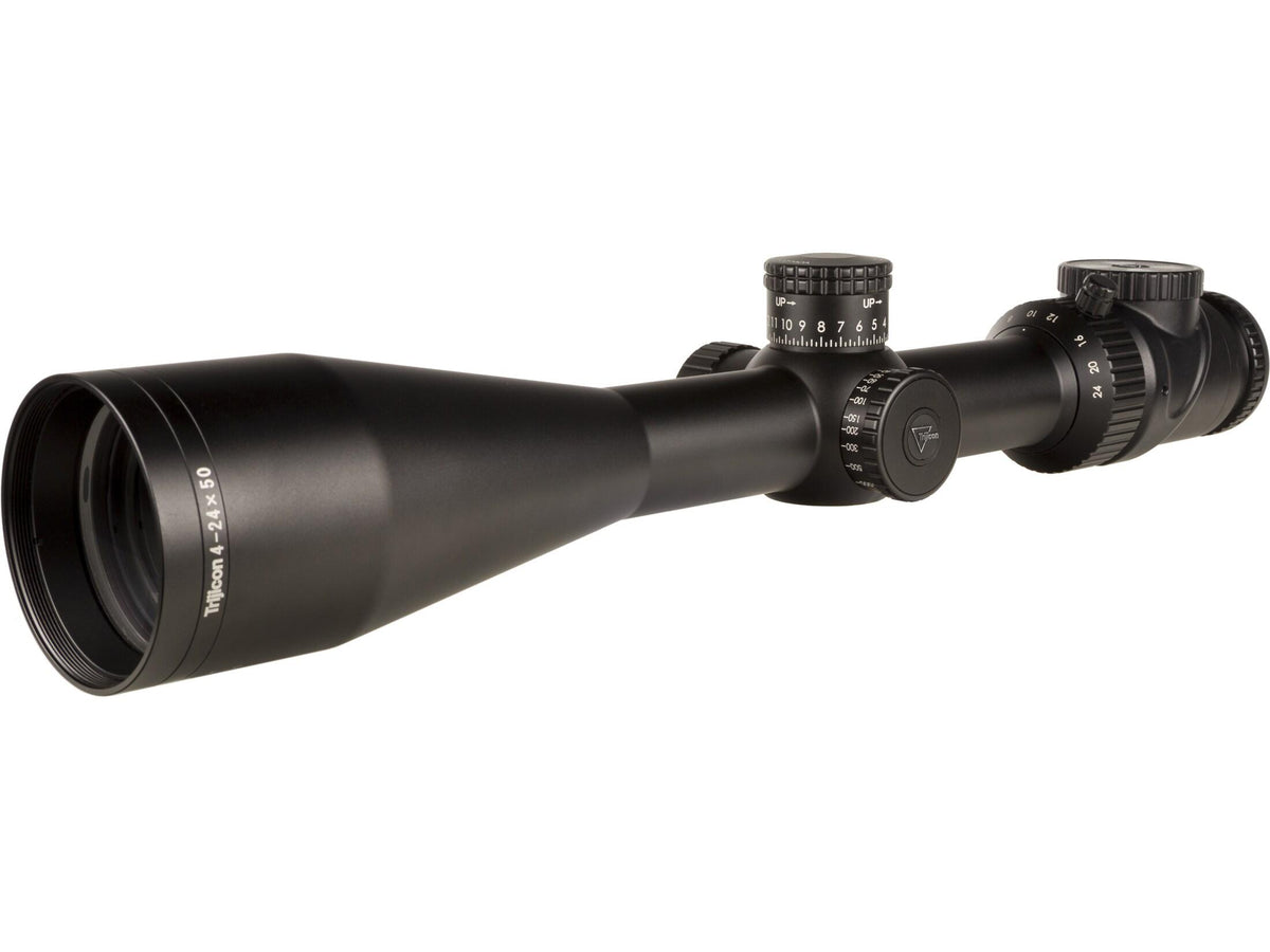 Trijicon AccuPoint 4-24x50mm MOA Ranging Crosshair with Green Dot Reticle Rifle Scope