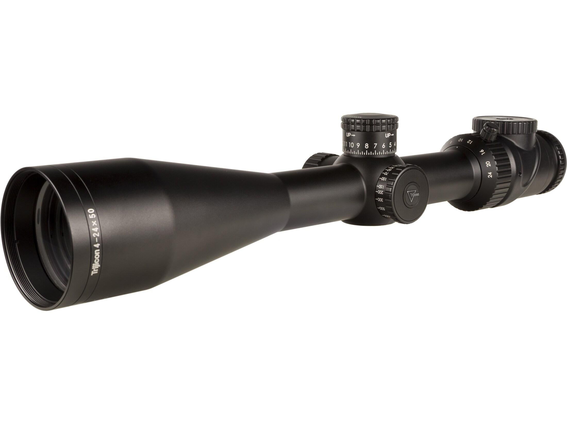 Trijicon AccuPoint 4-24x50mm MOA Ranging Crosshair with Green Dot Reticle Rifle Scope