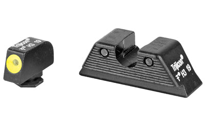 Trijicon GL114-C-601088 HD Night Sight Set, Glock MOS 17/19/26/27, Yellow Front Tritium