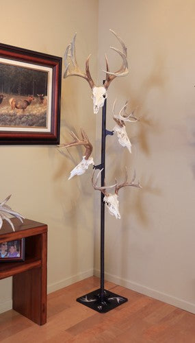 Skull Hooker 5-Bracket Trophy Tree Customizable Skull Display
