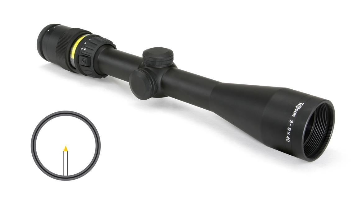 Trijicon AccuPoint 3-9x40mm Amber BAC Triangle Post Reticle Rifle Scope