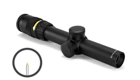 Trijicon AccuPoint 1-4x24mm Amber BAC Triangle Post Reticle Rifle Scope