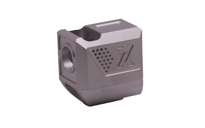 True Precision Sig P365 True-Lock Muzzle Compensator, 1/2x28, Silver