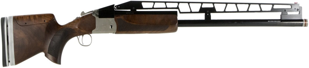 TriStar 35414 TT-15A Unsingle USA 12 Gauge 1rd 2.75" 34" Adjustable Rib Barrel Silver Rec Walnut Fixed with Adjustable Comb Stock Right Hand (Full Size) Includes 3 Extended MobilChoke