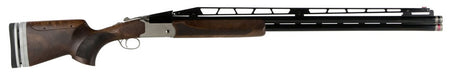 TriStar 35418 TT-15A Combo Trap 12 Gauge Break Open 3" 1rd/2rd 32/34" Blued Vent Rib Chrome-Lined Barrel, Silver Receiver, Walnut Wood Fixed w/Adj Comb Stock, Right Hand