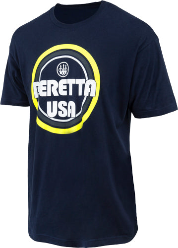 Beretta Navy Blue Retro BUSA Logo Tee Shirt Large