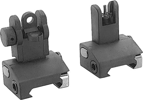 JE Polymer Flip-Up Front & Rear Iron Sight Set Black
