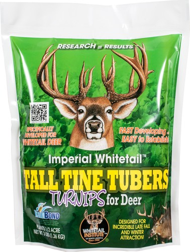 Whitetail Institute Tall Tine Tubers Fall Food Plot Seed 3 lbs Half Acre
